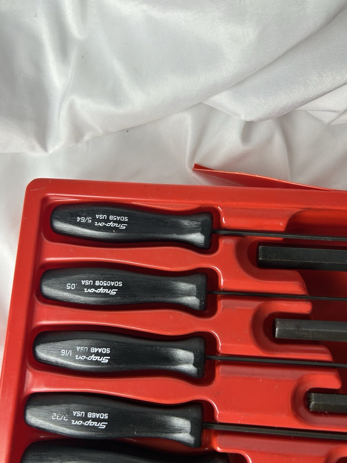 RARE Snap-On Hex Allen Wrench Set SDA5B-SDA24B Black Handles 13 Piece