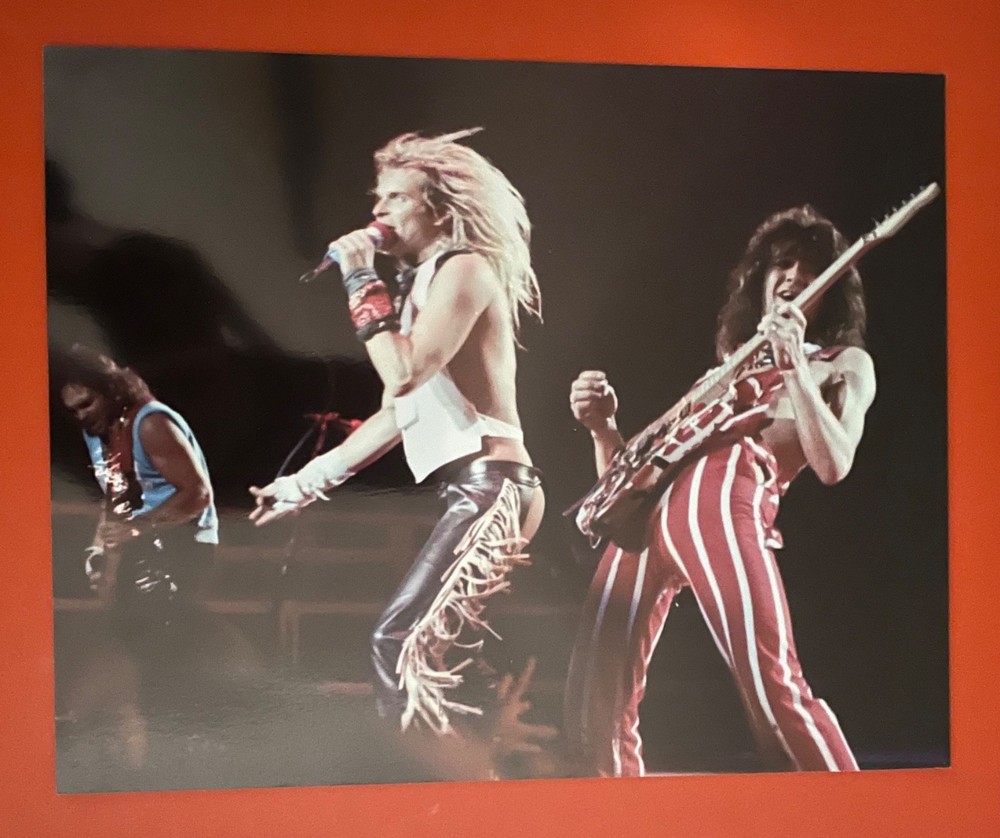 EDDIE VAN HALEN David Lee Roth 1982  83 DIVER DOWN Tour Photo Only One Available