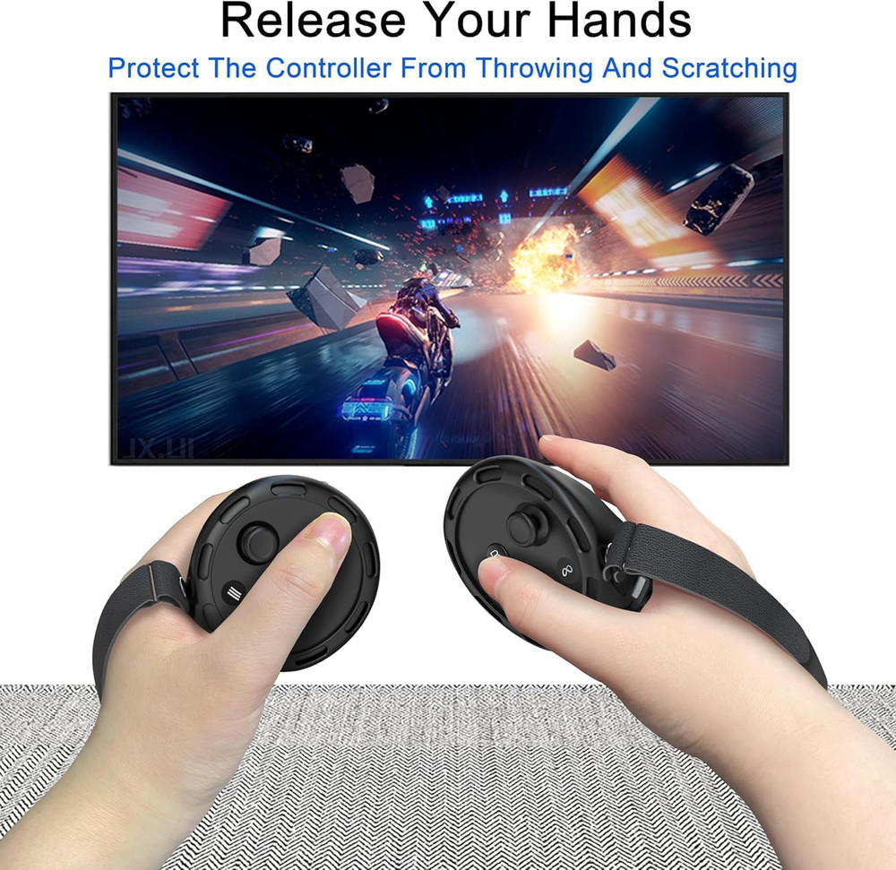 Controller Grips Compatible with Meta Quest 3S Oculus Quest 3 Controllers Straps