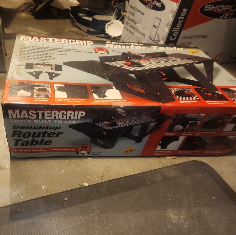 NEW Mastergrip Benchtop Router Table – In Box