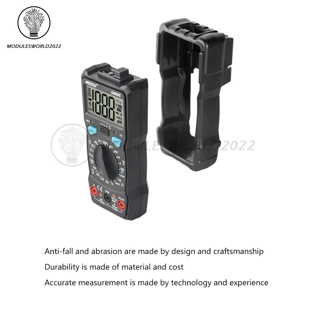 DM90E Digital Multimeter Auto Intelligent Tester AC/DC Voltage Meter 1999 counts