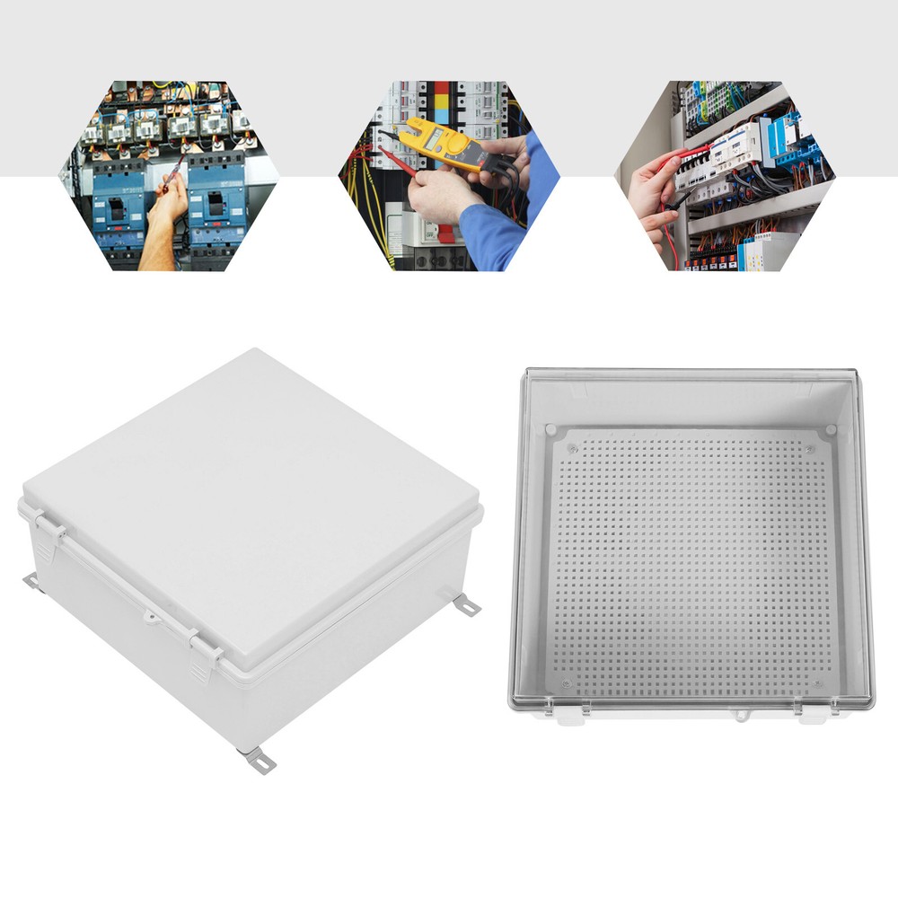 In/Outdoor Electrical Box Enclosure Weatherproof Include Internal Mounting Panel
