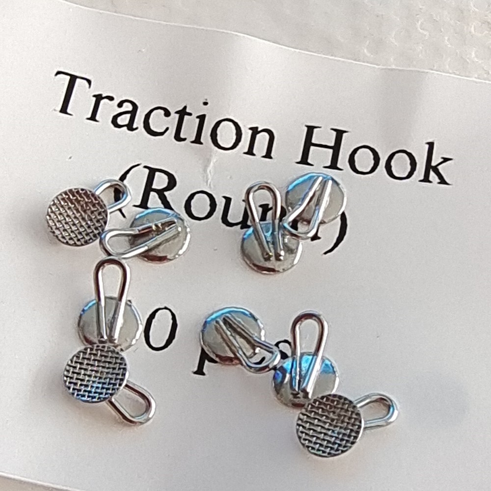 10Bags Dental Orthodontic Brackets Traction Hooks Round/Rectangular Caplin Hook