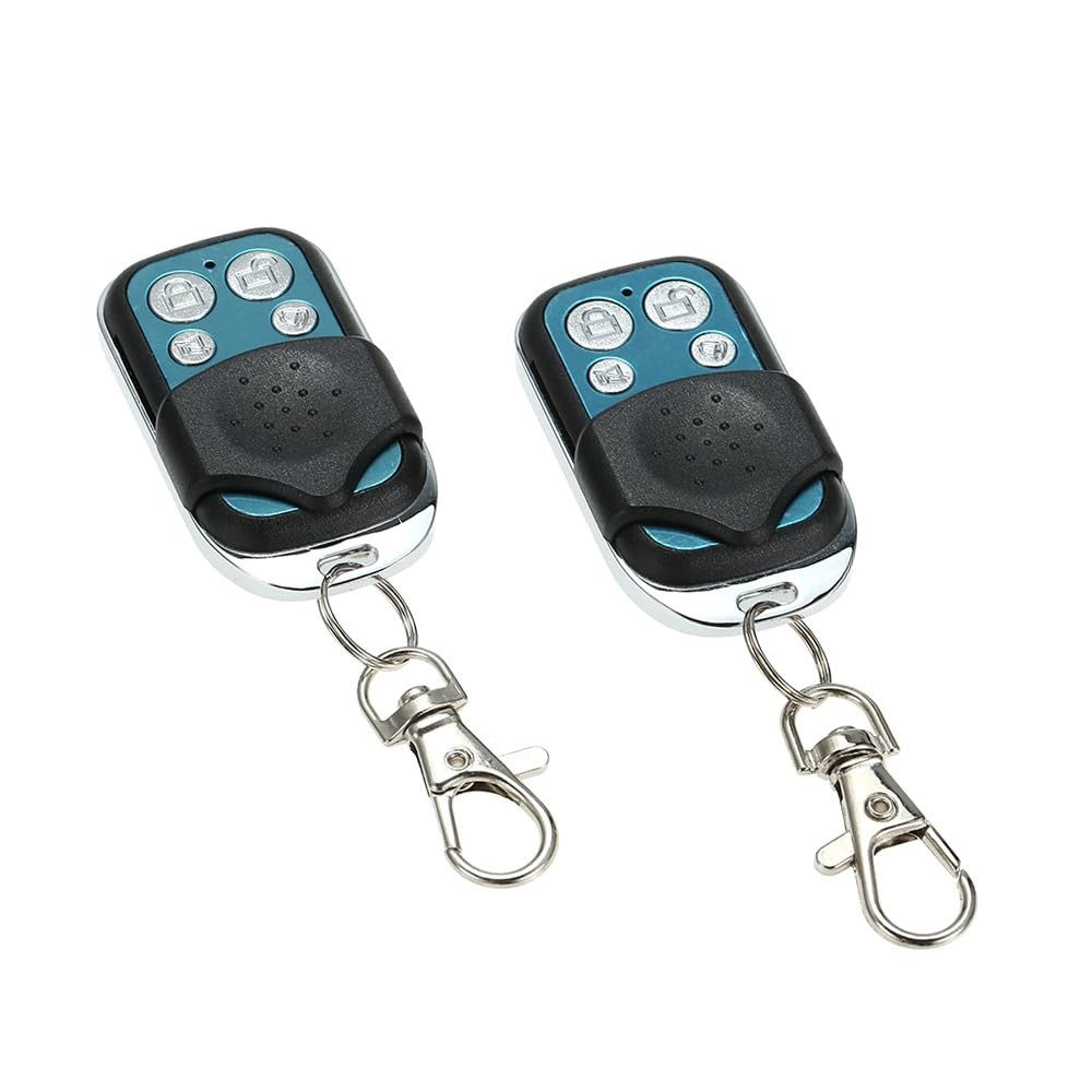 NEW Car Alarm System with 2 Door Remote Central Locking Kit Shock Sensor Immo...
