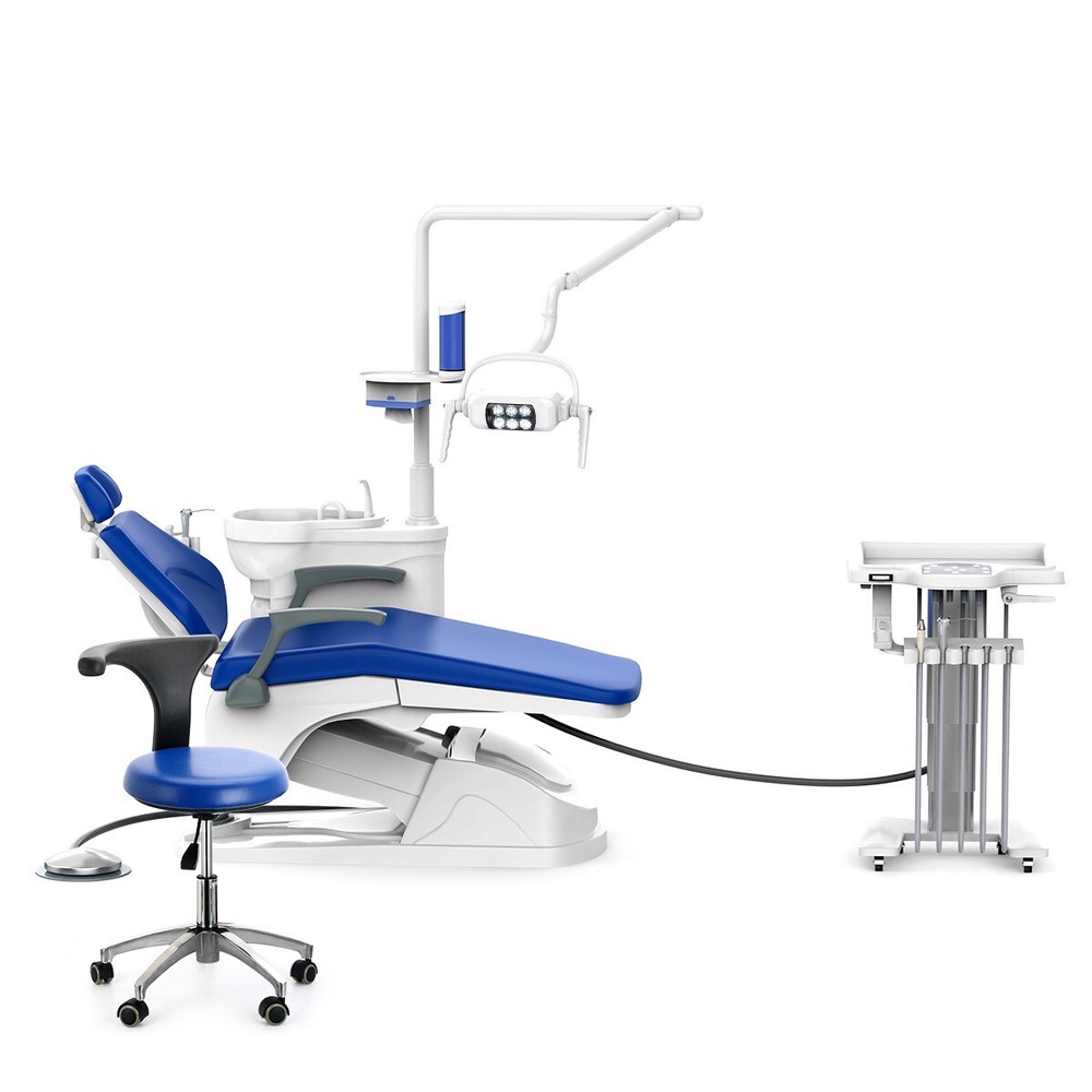 Dental Unit Surgery Chair Unit Computer Controlled DC Motor with Doctor's Stool