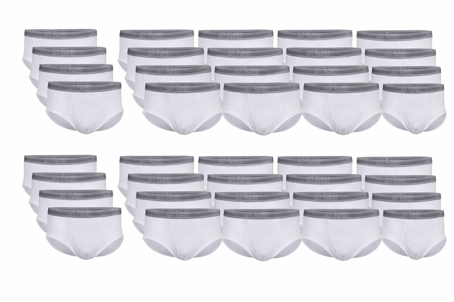 Gildan Men's Underwear Briefs, Multipack, White