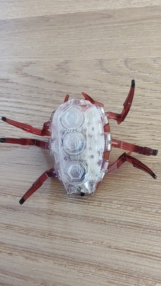 HEX BUG Red Scarab Micro Robotic Creature Toy Tested Works!