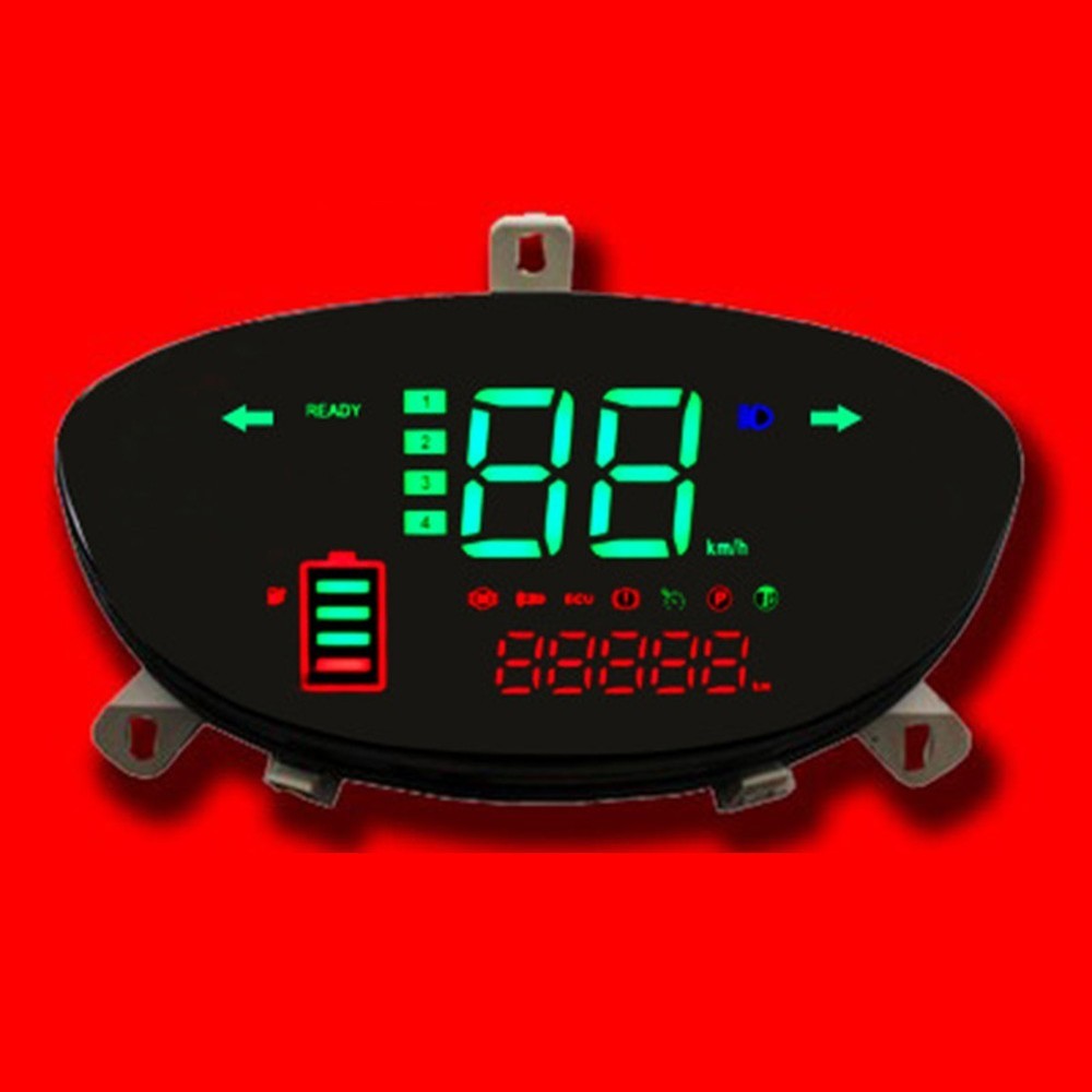 High Resolution LCD Display for Electric Bikes Scooters (63 characters)