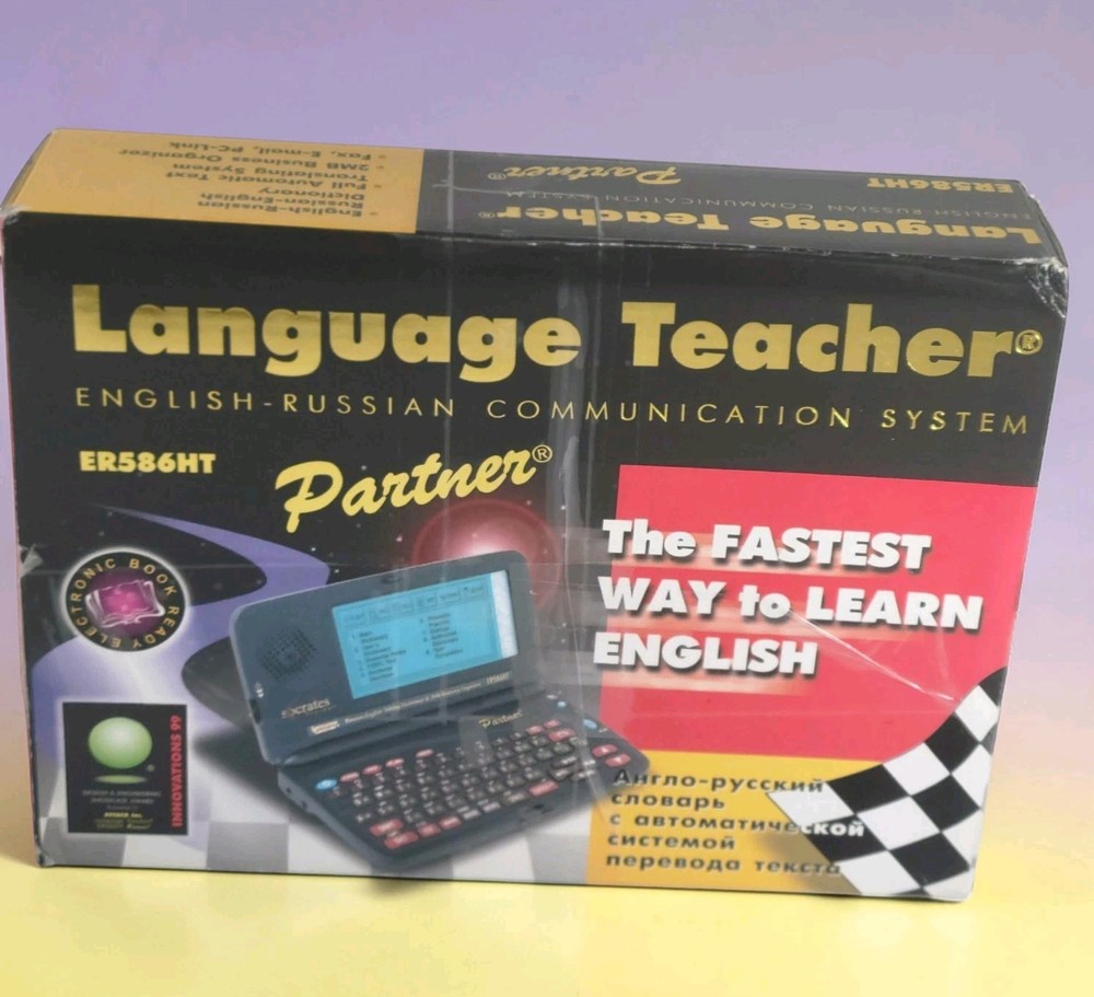 Ectaco Partner English Russian ER586HT Languages Talking Dictionary Translator