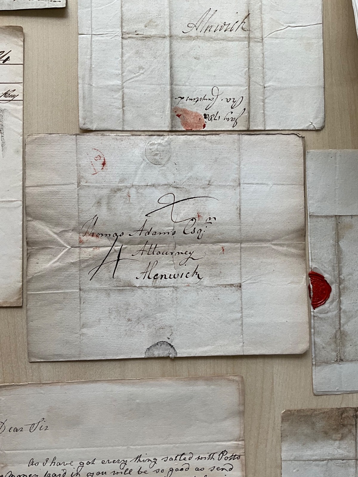 Antique GB Ephemera 1704 - 1880 mixed collection letters, deeds, invoices #SF45