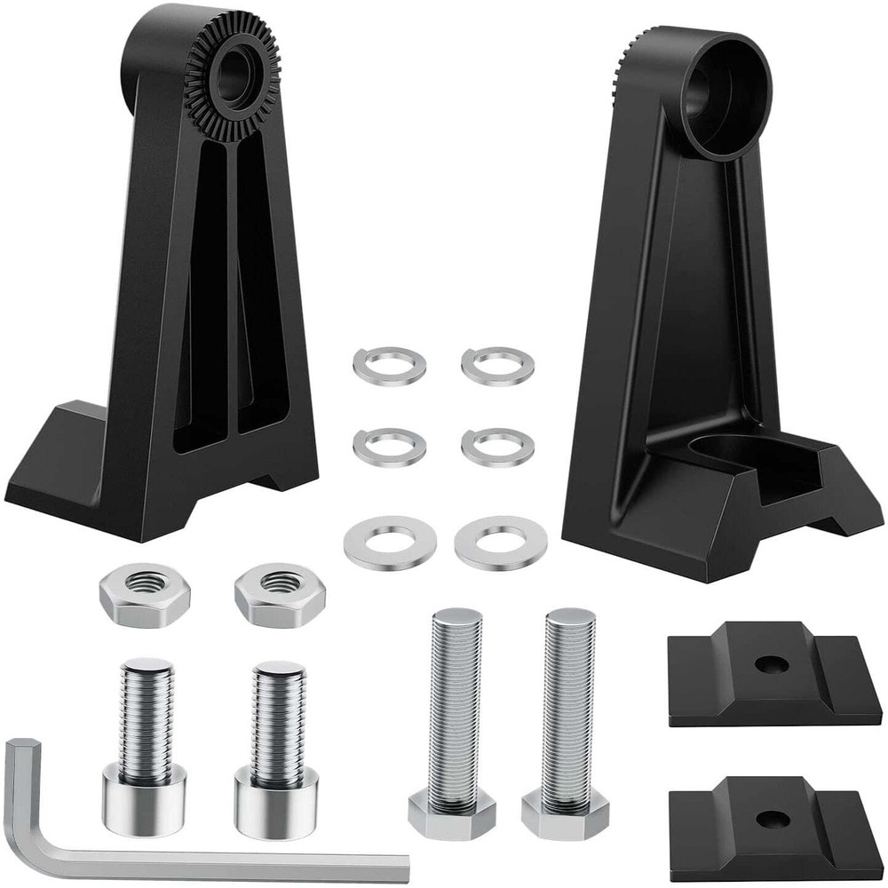 Nilight Universal Side-Mounted Adjustable Brackets Kits With Rubber Pads