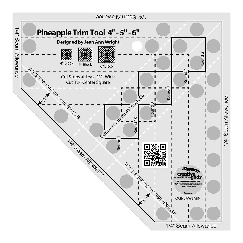 Creative Grids Pineapple Trim Tool Mini (CGRJAW3MINI)