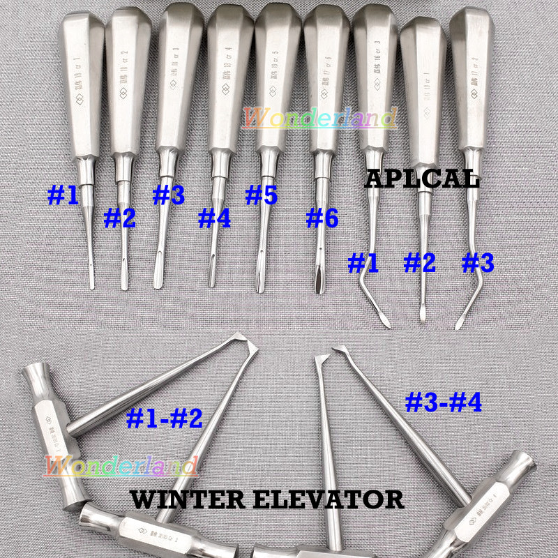1x Dental Tooth Luxating Elevators Elevator Apical Root Tip Extraction Tools