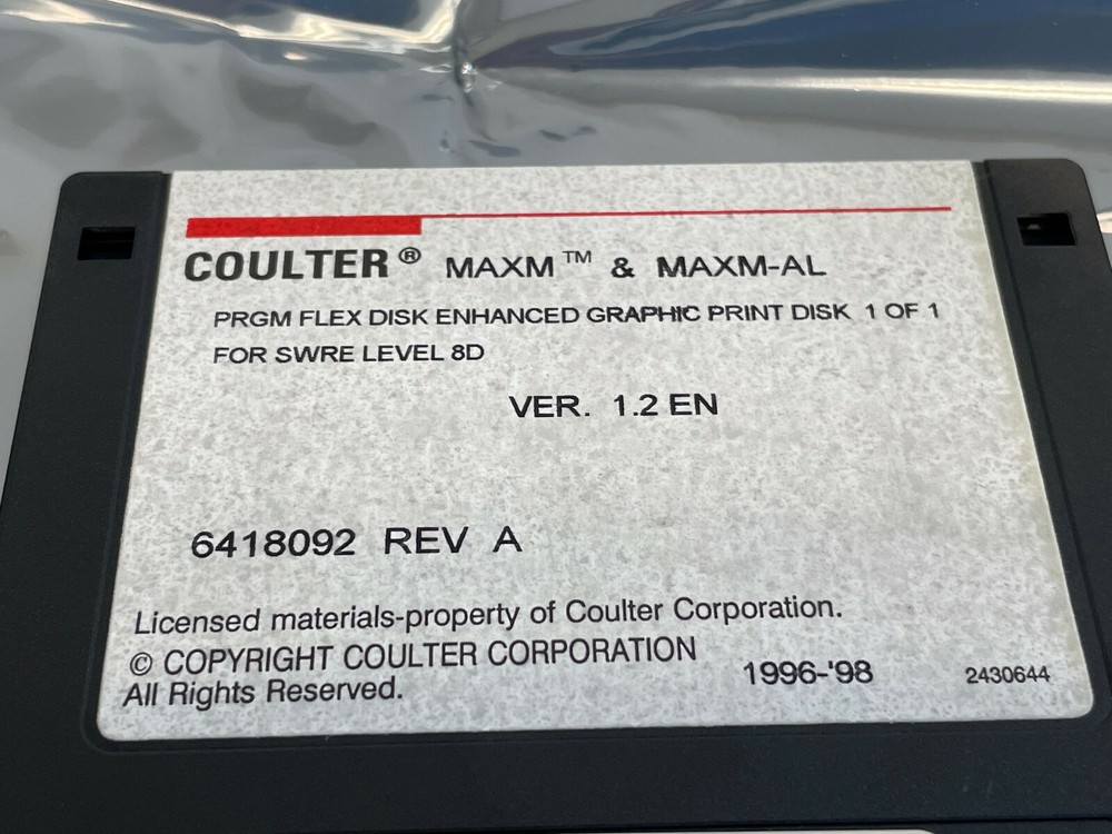 BB1: Maxm & Maxm-AL Prgm Flex Software Graphic Print Disk