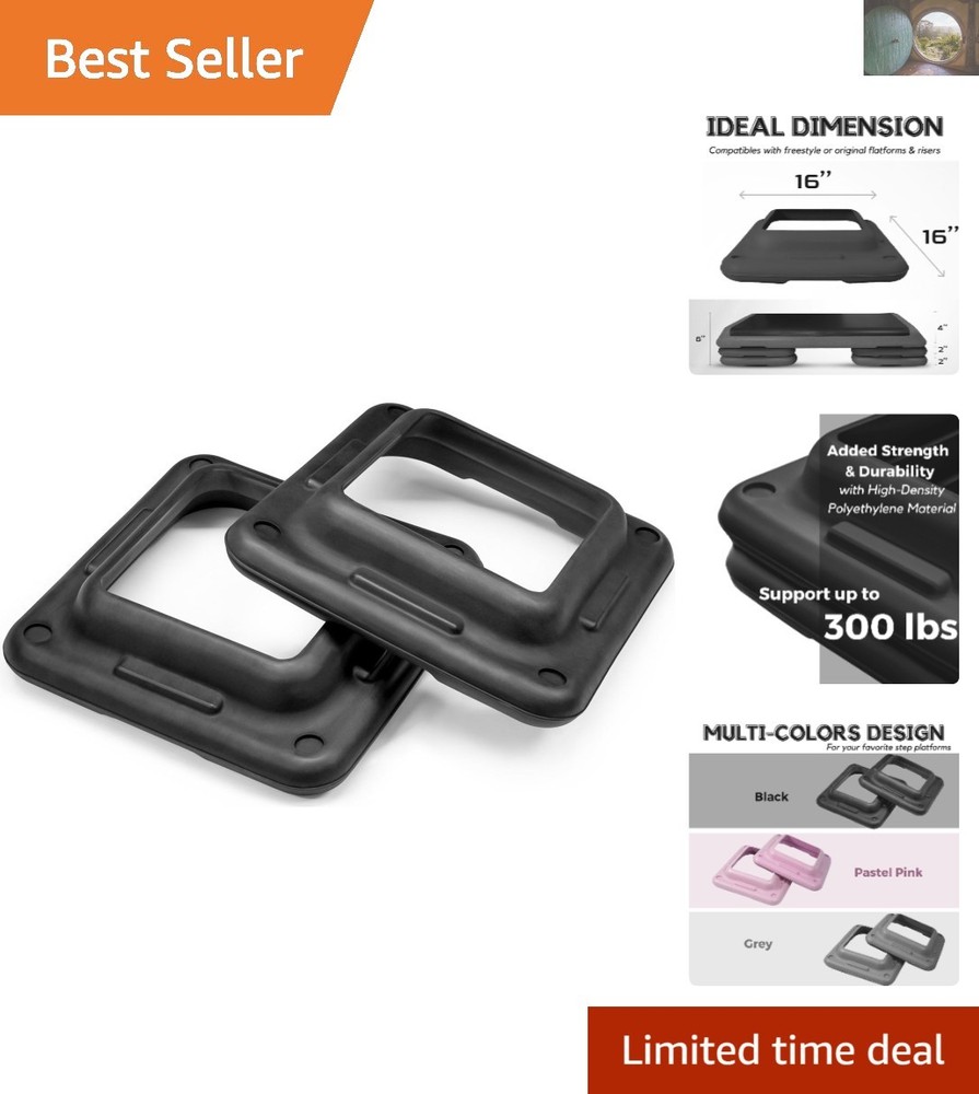 Durable 16" x 16" Extra Risers for Aerobic Step - Support Up to 300 lbs