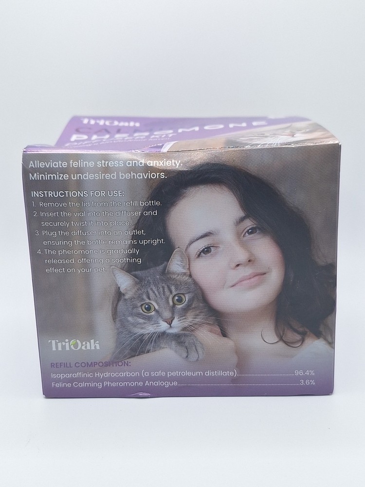 TriOak Calming Cat Pheromone Diffuser Kit, 2 pack.