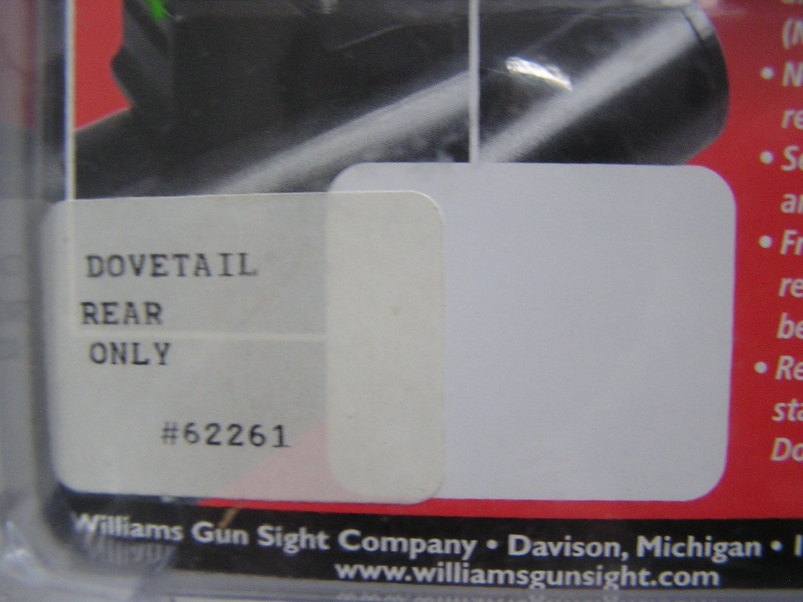 Williams Fire Sights Set Fiber Optic Green Rear/Red Front Remington #56530