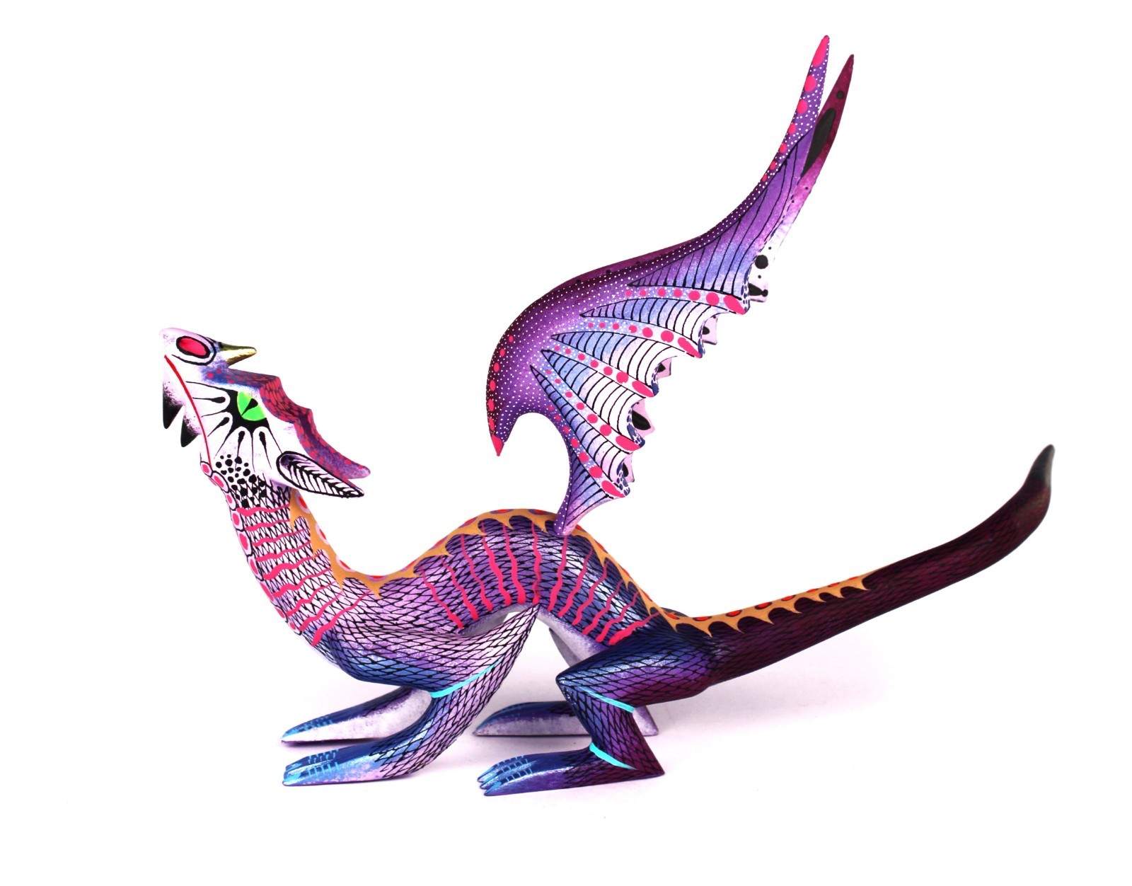 Oaxacan Wood Carving David Blas Mystical Dragon Oaxaca Mexican Folk Art Alebrije