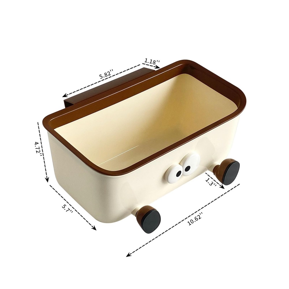 NINEWEEN 2 Pack Kitchen Accessories Storage Container, Plastic 2 Pack, Beige