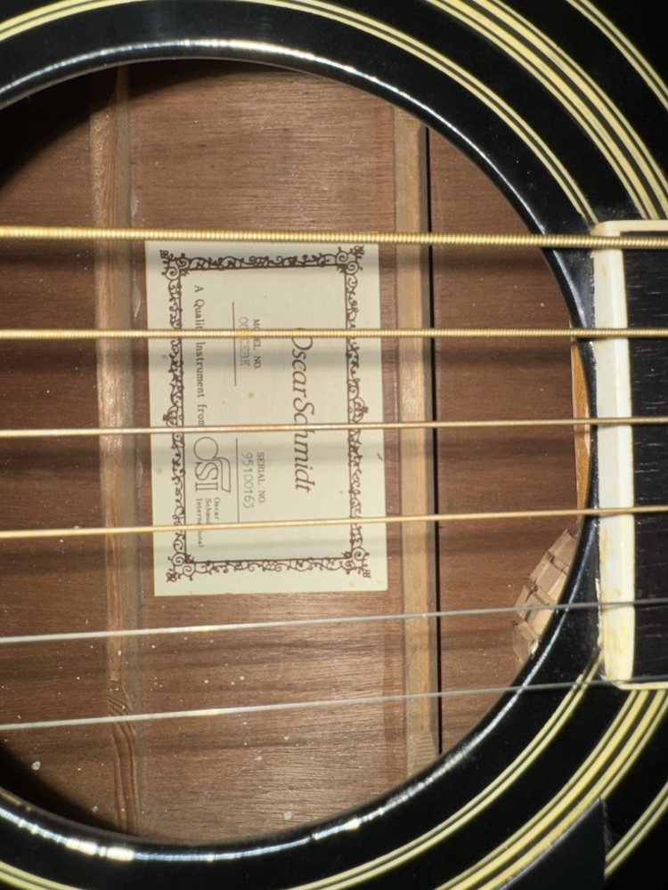 Oscar Schmidt acoustic electric guitar With Soft Case