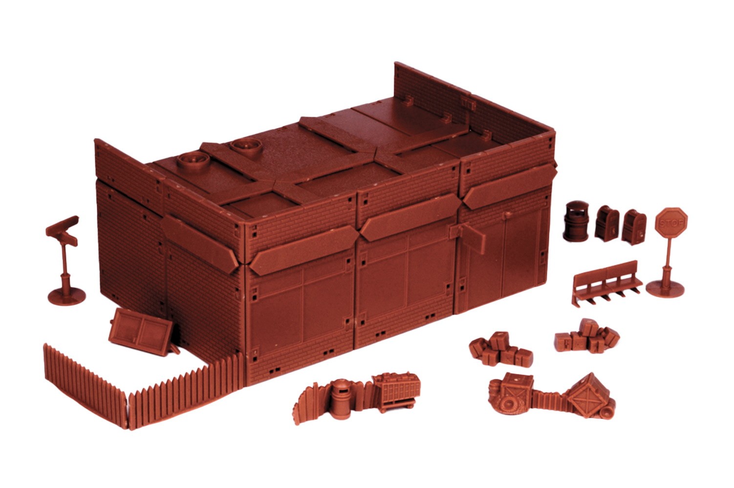 Mantic Terrain Crate Convenience Store Scenery Set New