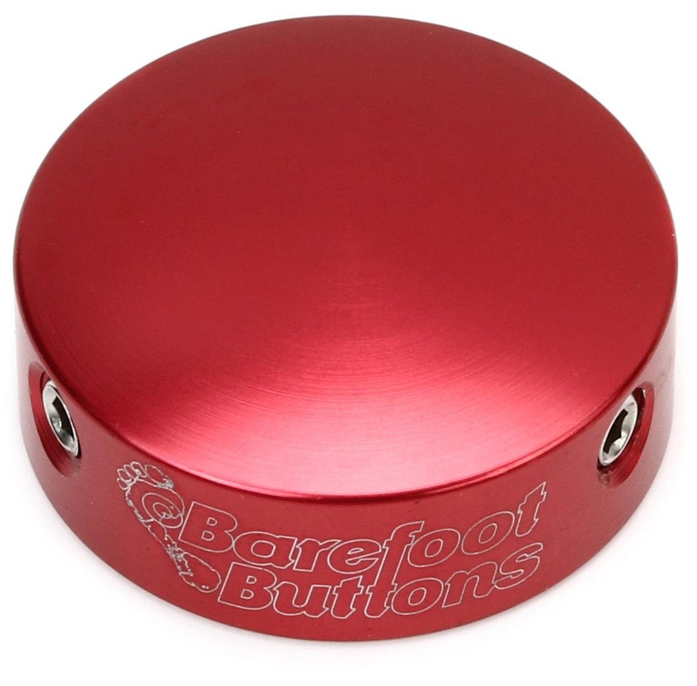 Barefoot Buttons V1 Standard Footswitch Cap - Red (5-pack) Bundle