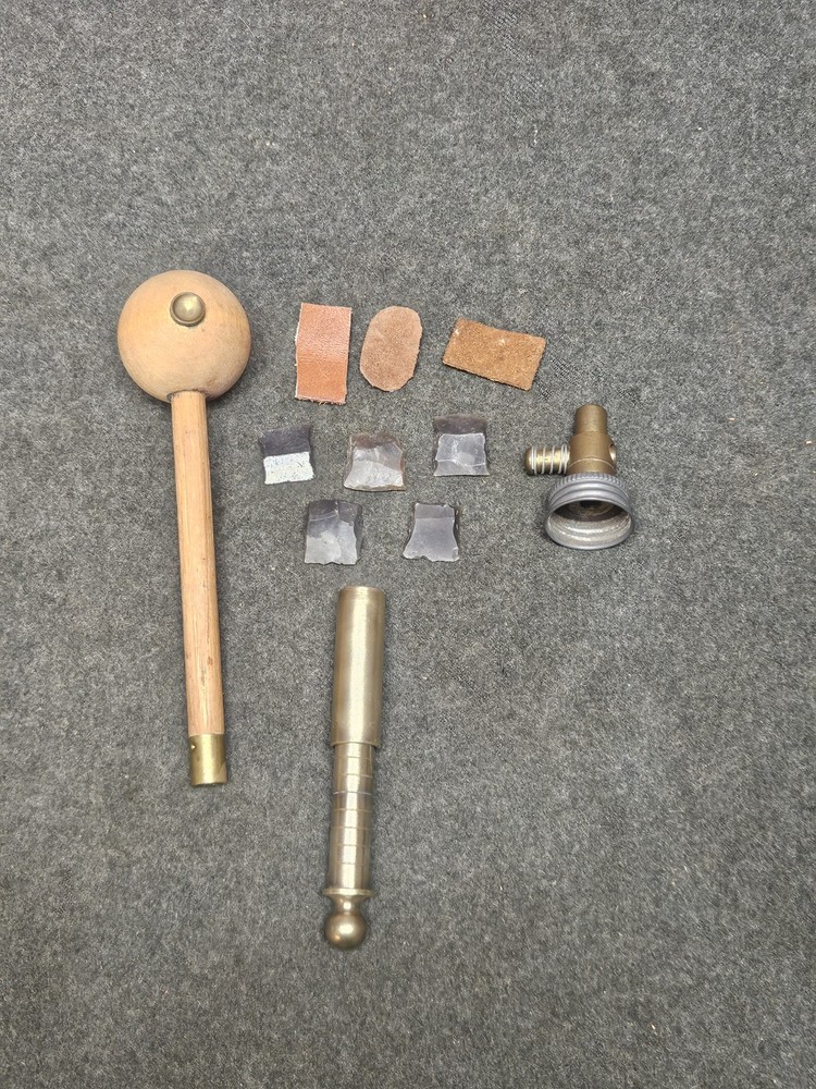 Muzzleloader Black Powder Accessories Powder Measure, Flints, Ball Starter
