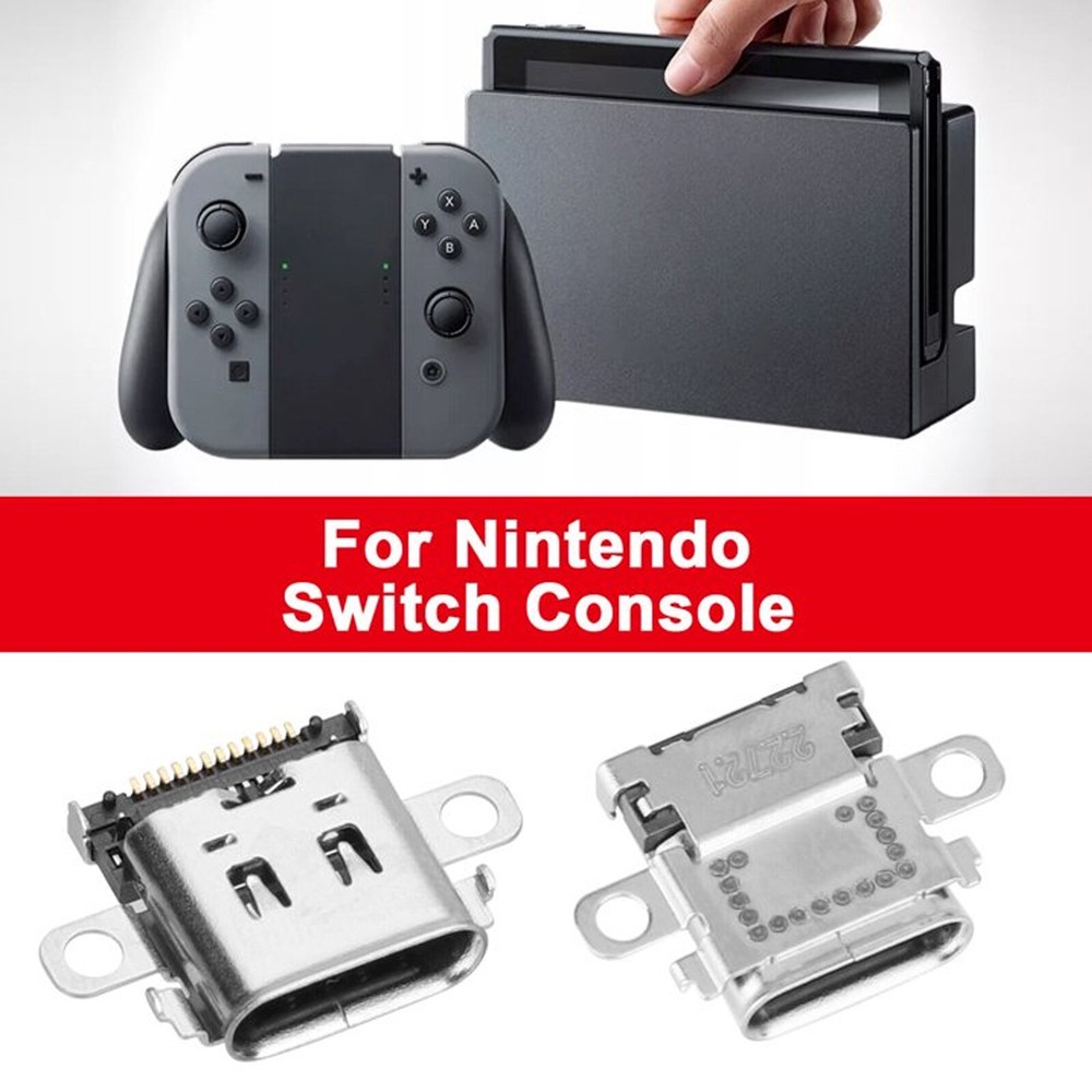 1-100PCS Charging Port Type-C Socket DC Jack Replacement For Nintendo Switch LOT