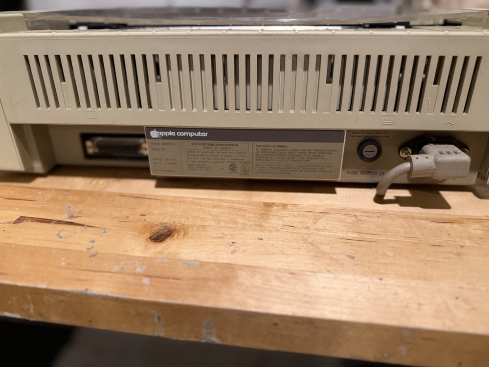 Apple Macintosh Dot Matrix Printer ImageWriter A9M0303 - In Original Box