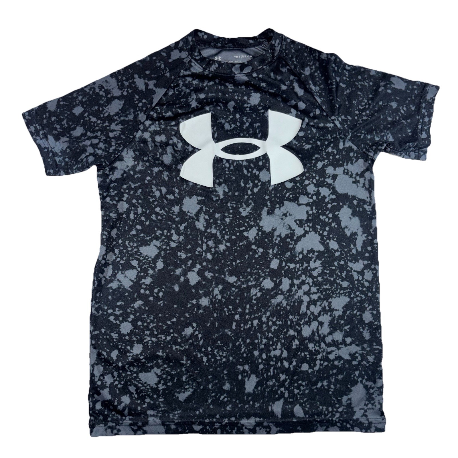 Under Armour and Nike Youth Medium YM Lot Of 4 Shirts Blue Gray Black Logo EUC