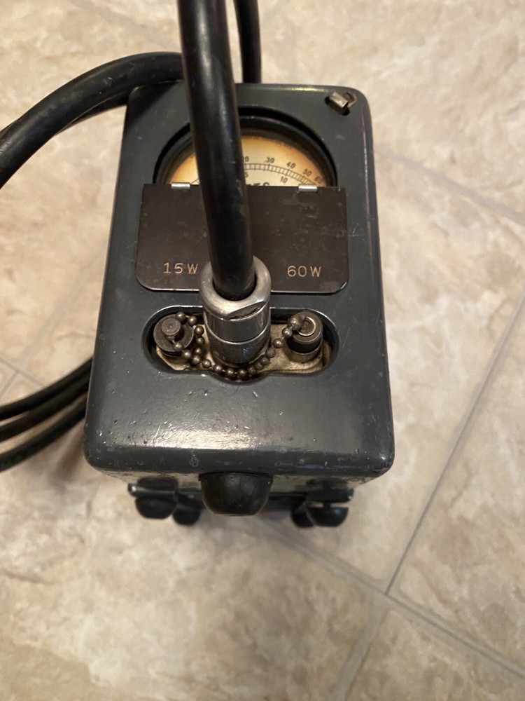 Vintage Termaline Bird Wattmeter Model 61 With Cable