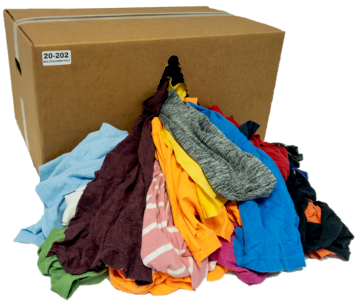 Color Knit Rags 5 LBS Box