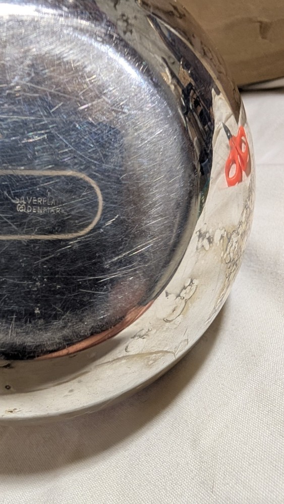 Vintage Silver Plated Candy Dish From Denmark. #149