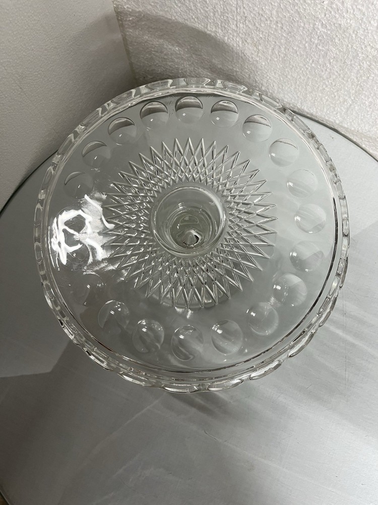 Clear Round Pedestal Cake Stand