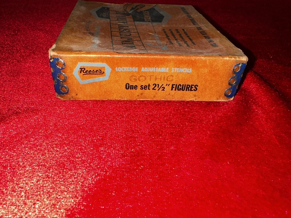 Vintage Reese’s Adjustable Brass Stencils