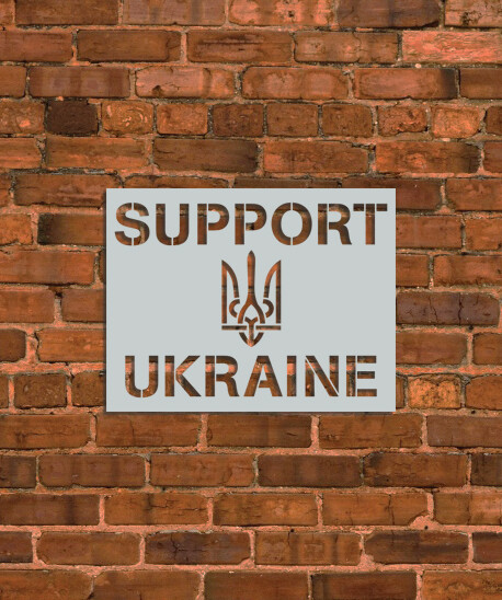 Support Ukraine Stencil