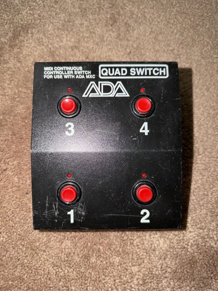 ADA Quad Switch Foot Controller – MIDI Continuous Controller for ADA MXC