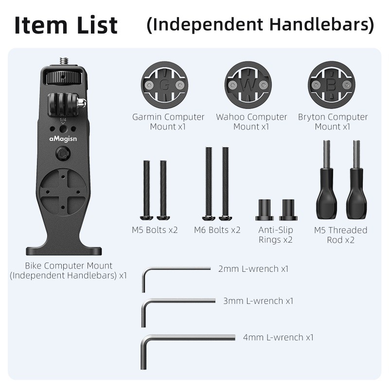 aMagisn for Insta360 / DJI / GoPro Camera Bicycle Bracket Mount Accessories