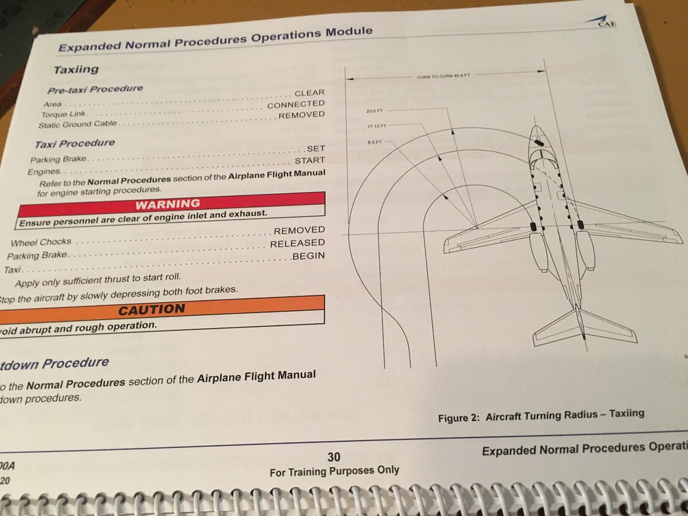 BeechJet 400A Expanded Normal Procedures Operations Booklet Manual