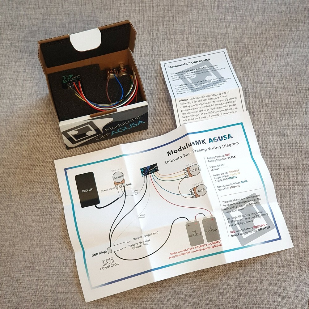 Custom Bass Preamp ModulusMK - Agusa