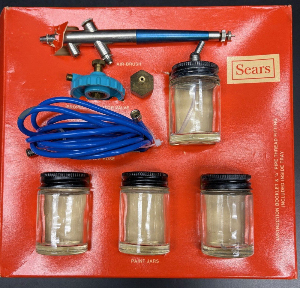 VIntage SEAR'S Complete Air Brush Set
