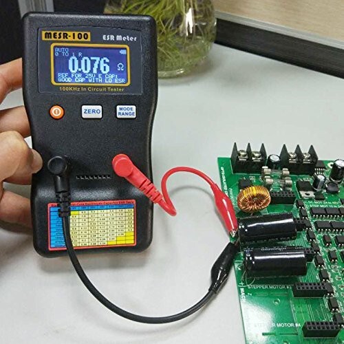 Battery-Powered MESR-100 V2 ESR and Resistance Meter - Precision Testing Tool