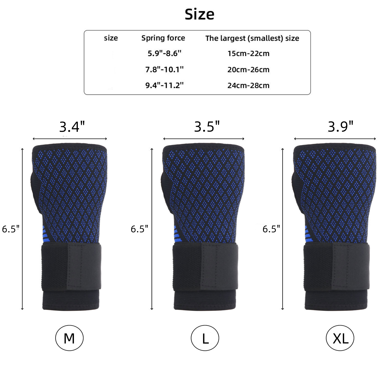 Wrist Hand Brace Support Carpal Tunnel Sprain Arthritis Gym Splint Right / Left