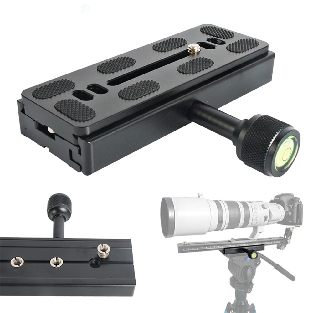 120mm Extended Tripod Conversion clamp with Quick Release Plate for DSLR Camera