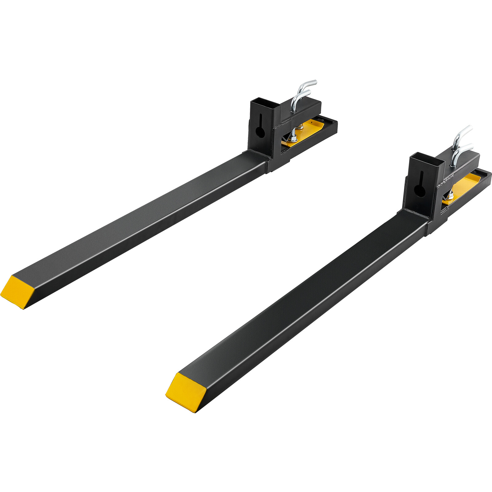 VEVOR 4000lbs 60" Clamp on Pallet Forks for SkidSteer Loader Bucket Tractor Fork