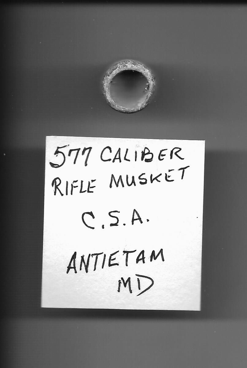 NICE Pair Antietam Civil War Genuine Bullets. A CONFEDERATE AND a UNION Bullet