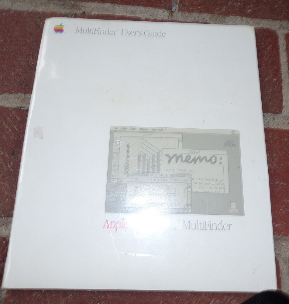 VINTAGE Apple Computer Macintosh Multifinder User's Guide ~ SEALED