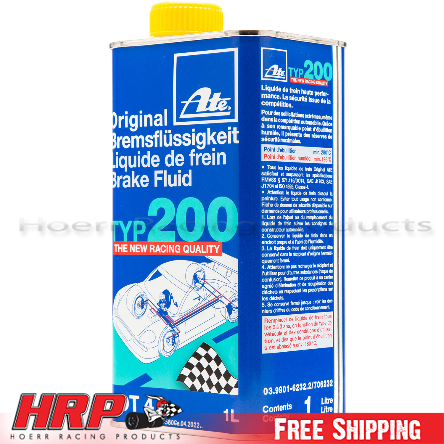 ATE 706202 Type 200 - DOT 4 Racing Brake Fluid