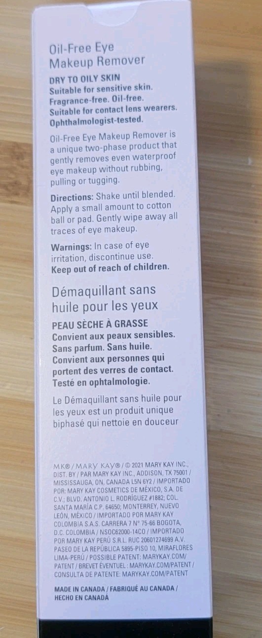 Mary Kay Oil-Free Eye Makeup Remover FULL Size - 3.75 oz. 179024 Free Shipping