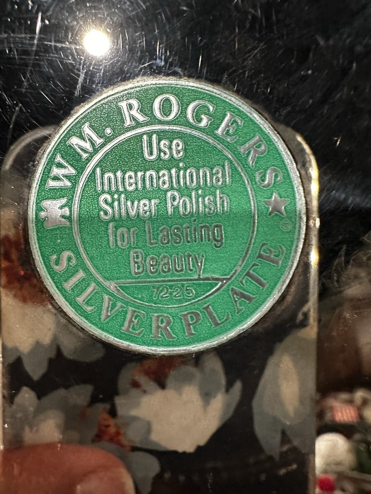 Wm Rogers Silverplate Serving Bowl 10” Rope Edge Vintage International Silver